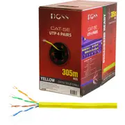 DOSS C5RYLW 305M Cat5e Solid Cable Yellow Sold As 305M Roll Unshielded Twisted Pair (Utp) 305M