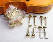8 pairs chinrest clamps golden Color ,violin accessories Fiddle Parts