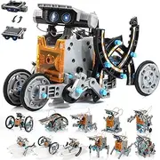 Bravmate Solar Robot Toy for Children from 10+ Years, 14-in-1 STEM Toy, DIY Construction Kit for Robot Kit by Solar Energy, Gift Boy for Children Boys 10 11 12+ Years