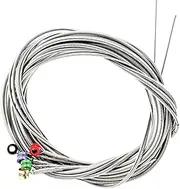 LALADEFIEE Sturdy Bass Strings Music Wire Stainless Steel High Durability for Bass Instruments