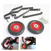 TDR Kids Dirt Bike Training Wheels for PW50 PY50 Mini Bike, Peewee 50cc, Aftermarket Rear Wheel Attachment for PW50, G50T, Red/Black