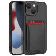 ZUSLAB iPhone 13 Case, Magnetic Detachable Card Holder Wallet Shockproof Heavy Duty Protective Cover for Apple (2021) - Black