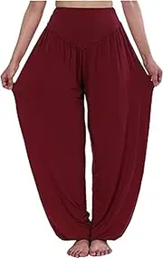 [HOEREV] Super Soft Modal Spandex Harem Yoga/Pilates Pants
