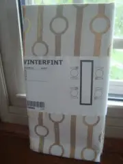 IKEA Table Runner White Gold VINTERFINT Dining 16 x 57 " Christmas Holidays NEW