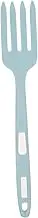 FUNNETOYU Silicone Mixing Fork for Salad and Noodles Large Kitchen Gadget Comfortable Grip and Washable for Home Cooking and Entertaining Lake Blue
