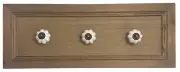 NEW Wall-Mount Wood Rack With 3 Vintage Look Enamel Drawer Knobs by Hobby Lobby