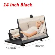 Mobile Phone Screen Magnifier Amplifier HD 3D Folding portable gift 14inch Black