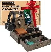 Dad Gifts for Fathers Day - Bedside Table Organiser for Mobile Phone, Watches, Sunglasses and Accessories Makes Perfect Birthday Gifts for Men - Best Dad Gifts