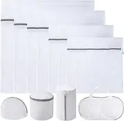 12Pcs Mesh Laundry Bags,Lingerie Bags for Washing Delicates,Delicates,Reusable Bra Bags Laundry, Garment Bag for Washing Machine