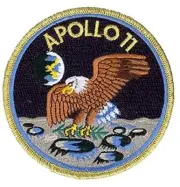 SAN Apollo 11 Mission Patch Official NASA Neil Armstrong Buzz Aldrin Made in USA