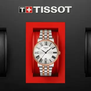 【TISSOT 天梭 官方授權】CARSON系列 簡約時尚腕錶 / 40mm 母親節 禮物(T1224102203300)