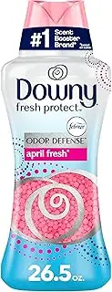 Downy Fresh Protect Fabric-Deodorizer Scent Booster Beads, April Fresh, 26.5 oz, Use with Fabric Softener