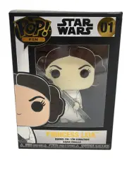 Funko Pop! Pin Princess Leia Star Wars Disney Enamel Pin Pop 01