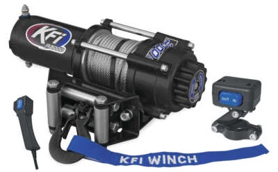 KFI Winch Kit 3000 lb For Polaris Sportsman XP 1000 S 2020 (Steel Cable) A3000