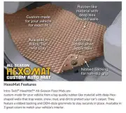 Full Set 2 Rows 4 Pc HexoMat Rubber Custom Floor Mats for Jetta - Made in USA (for: Volkswagen)