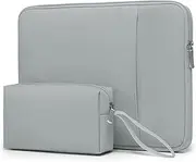 [HYZUO] 17-17.3 Laptop Sleeve Bag Set for 17" 17.3" HP/Lenovo/Dell/ASUS/Acer/LG/Toshiba/MSI Gaming Laptop/Razer Blade 17/18, Notebook Protective Case for Men Women, Rock Gray