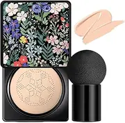 Mushroom Cap Air Cushion Foundation - Air Cushion BB Cream, Primer Makeup Concealer with Natural Finish | Long-Lasting Beauty Cream Foundation, Moisturizing Cushion Makeup for Women