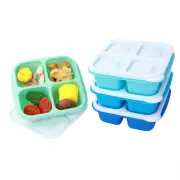 Impact-resistant Lunch Box Environmentally Leakproof Stackable Bento Boxes 4 Pcs