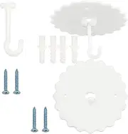 GORGECRAFT Set of 2 Ceiling Mosquito Net Hooks Bunk Bed Hanger Super Adhesive Canopy Bed Hooks for Hanging Mosquito Net