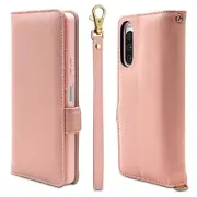 Case cover for Xperia 10 V SO-52D SOG11 with flip-type hand strap