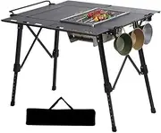 Foldable Camping Table | Foldable Picnic Table - Lightweight Stable Furniture Folding for Trip Picnic Backyard Car Beach Rv Patio