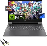 HP Victus Gaming Laptop, 16.1" FHD 144Hz Display, AMD Ryzen 7 8845HS, GeForce RTX 4070, 16GB DDR5, 1TB PCIe 4.0, WiFi 6, Backlit KB, Keypad, USB-C, HDMI, RJ45, US Version KB, PDG HDMI, Win 11 Pro