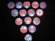Fresno State Bulldogs buttons flat back or pin badge cabochons embellish magnets