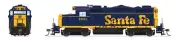 BROADWAY LIMITED HO GAUGE EMD GP20 ATSF #1123 SOUND/DC/DCC #7453~NEW in BOX
