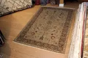 CLOSE OUT SALE _HAND-MADE_KILIM_8'6" X 5'6" Southwestern FLAT WOVEN NATURAL WOOL