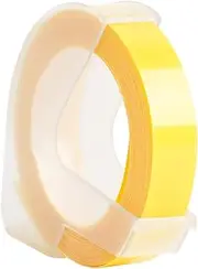 9mm x Plastic Label Tape in 20 Colors Including Fluorescent and Tones, Optional 10 Rolls Set
