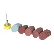 100Pcs 25mm 1" Sander Disc Sanding Disk 100-3000 Grit Paper Abrasive Polish F6F7