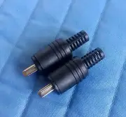 Premium 2 Pin Din Speaker Plugs Male Connectors B&O GRUNDIG Screw Type