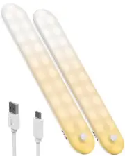 Closet Light Motion Sensor, 48 LED Curved Screen Night Light with Dimmable 5 ...