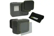 Wasabi Power Accessory Bundle-Screen Protector, Lens Cap for GoPro HERO7/HERO6/5