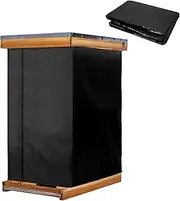 codree 8 Frame Winter Bee Hive Wrap- 2 Deep Boxes & 1 Medium Box 600D Oxford Beehive Winter Protection Cover- Cozy Windproof Warm Bee Hive Insulation Wrap for Most Bee Hive (80" x 27")