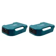 2 Pack USB Adapter for 18V Battery with USB & Type-C Fast Charging Wheel2165