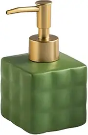 Lotion Dispenser Simple Ceramic Hand Soap Dispenser Square Lotion Soap Bottle Unique Soap Pump Bottle for Bathroom Hotel Holiday Decor Dish Soap Bottle