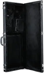 Dickly Electric Bass Case Hard Shell Professional Sturdy Shock Resistance with Lock Protective, Black Lining