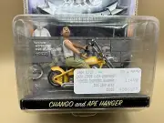 JADA TOYS HOMIE ROLLERZ MC MOTORCYCLE CLUB CHANGO and APE HANGER YELLOW 1:24
