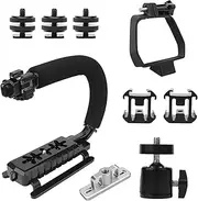 Cochanvie Professional Handheld Gimbal Stabilizer for DJI FLIP/Air 3S/3/Air 2S/2/Mavic 3/Pro Drones - RC/RC2 Controller Mount with 360° Adjustable Aluminum Alloy Base (for Mavic3/Pro)