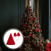4pcs Christmas Tree Topper Christmas Tree Ornament Christmas Hat Topper