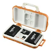 Jupio Hard Case for 2 Batteries & 14 Memory Cards Holder/Storage Organiser
