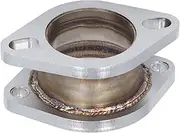 KOSDFOGE Exhaust Pipe Flange Adapter, 2.5in to 3in Exhaust Extension Flange Adapter Mild Steel CNC Machining for Most Cars, Precise Fit