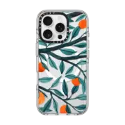 iPhone 16 Pro Clear Case MagSafe Compatible Oranges by Papio Press