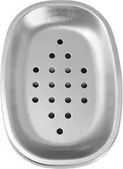 Stainless Steel Soap Dish Shower Soap Draining Tray Soap Holder Case Bathtub Soap Saver for Kitchen Bathroom