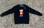 Small DENIM & FLOWER Ricky Singh Santa Teddy Bear