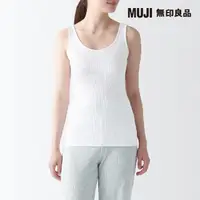 在飛比找momo購物網優惠-【MUJI 無印良品】女有機棉針織坦克背心(共3色)