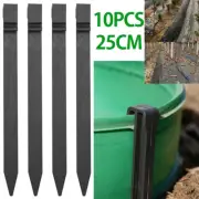 10Pcs Garden Landscape Edging Stake 10" Plastic Lawn Edging Stake DewWS