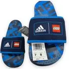 Adidas X Lego Slides Mens 7 Adilette Comfort Navy Blue Rush GW0823