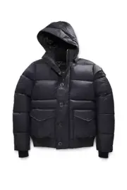 NWT CANADA GOOSE BLACK LABEL Sz XS Ventoux Parka Goose Down Jacket Coat Navy